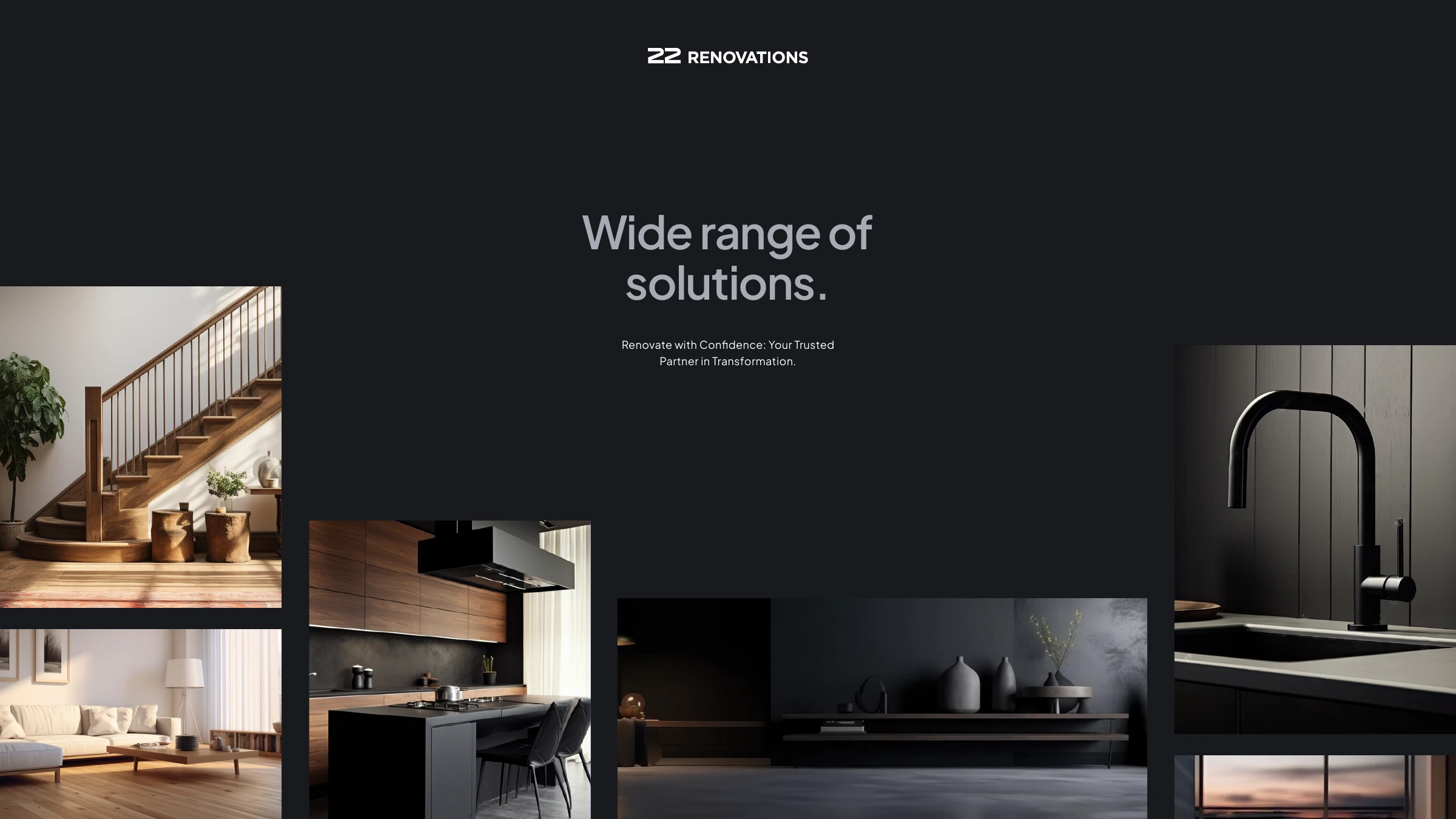 Wide range of solutions — interior renovation moodboard