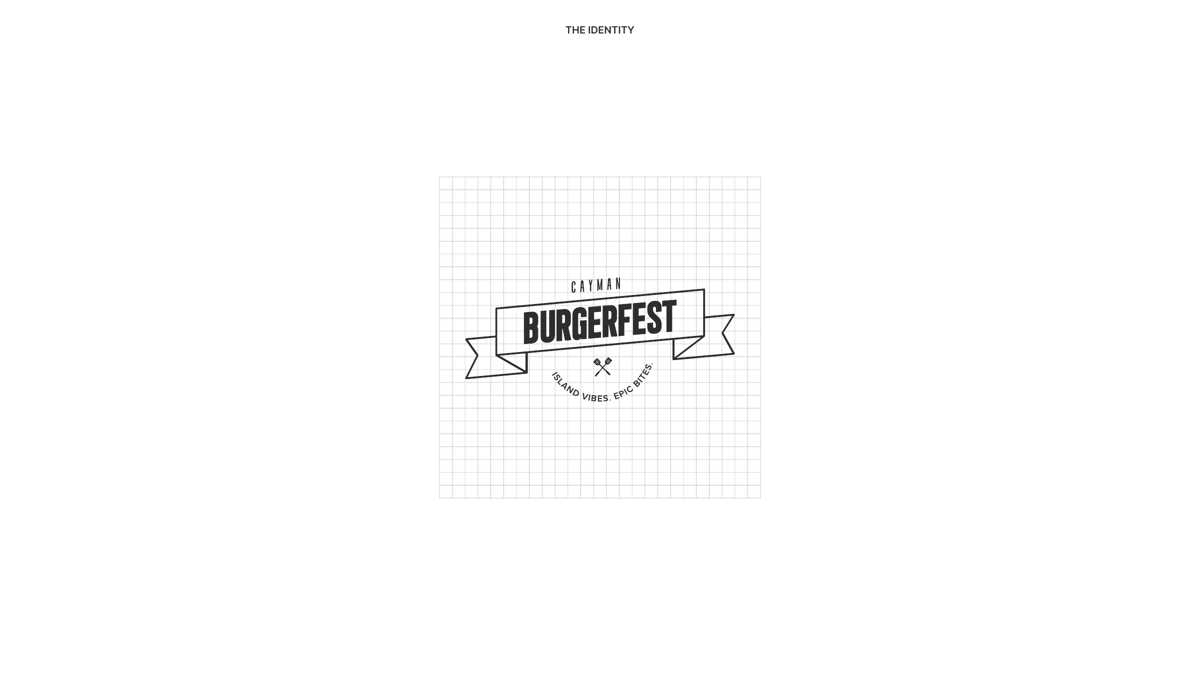 Cayman Burgerfest logo construction