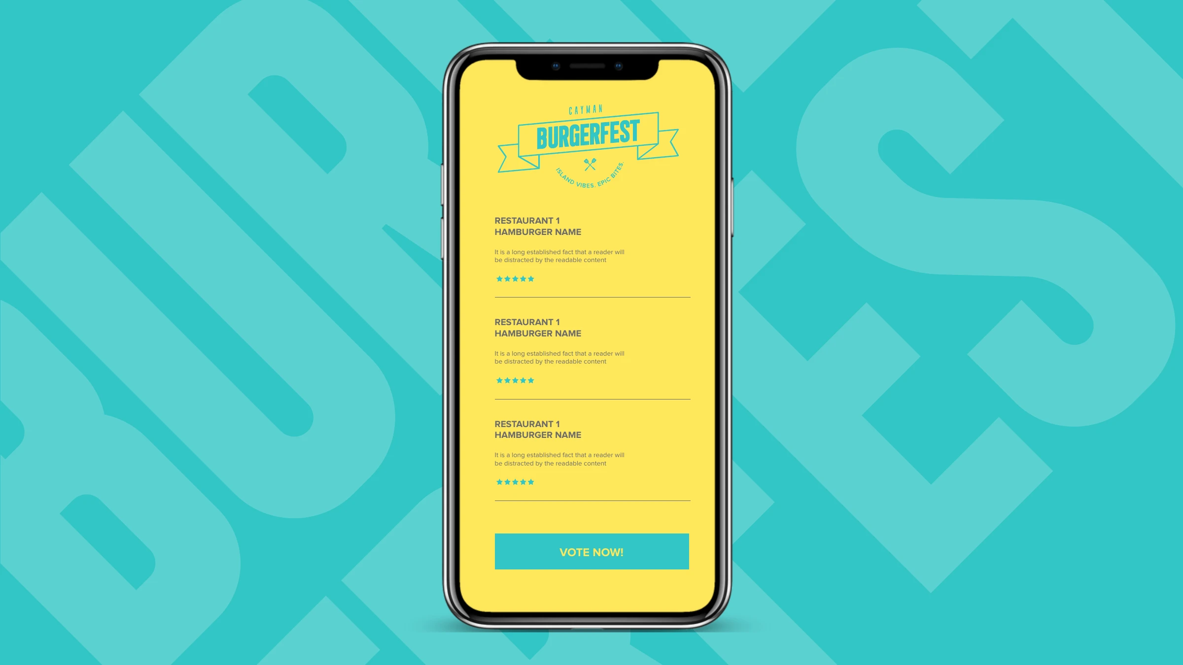 Burgerfest voting app — vote now