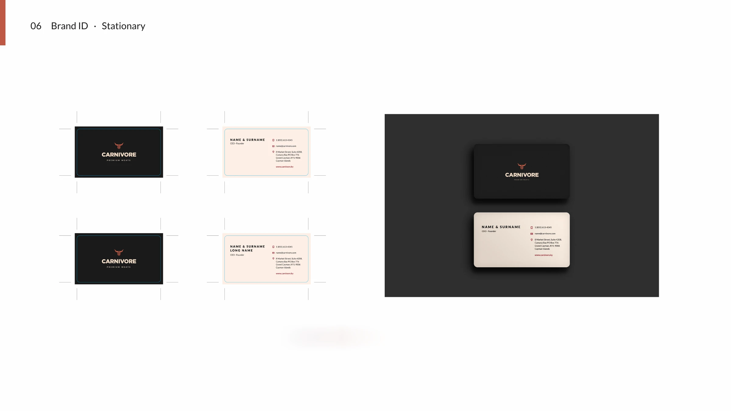Carnivore business cards