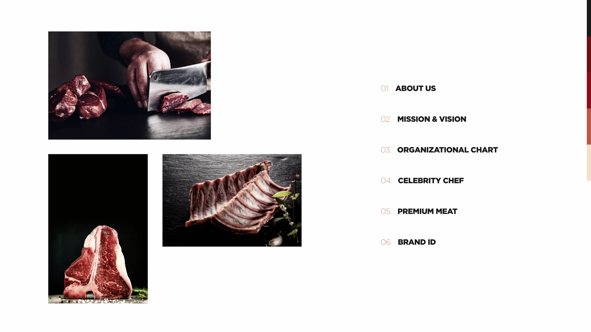 Carnivore premium cuts — dramatic meat photography