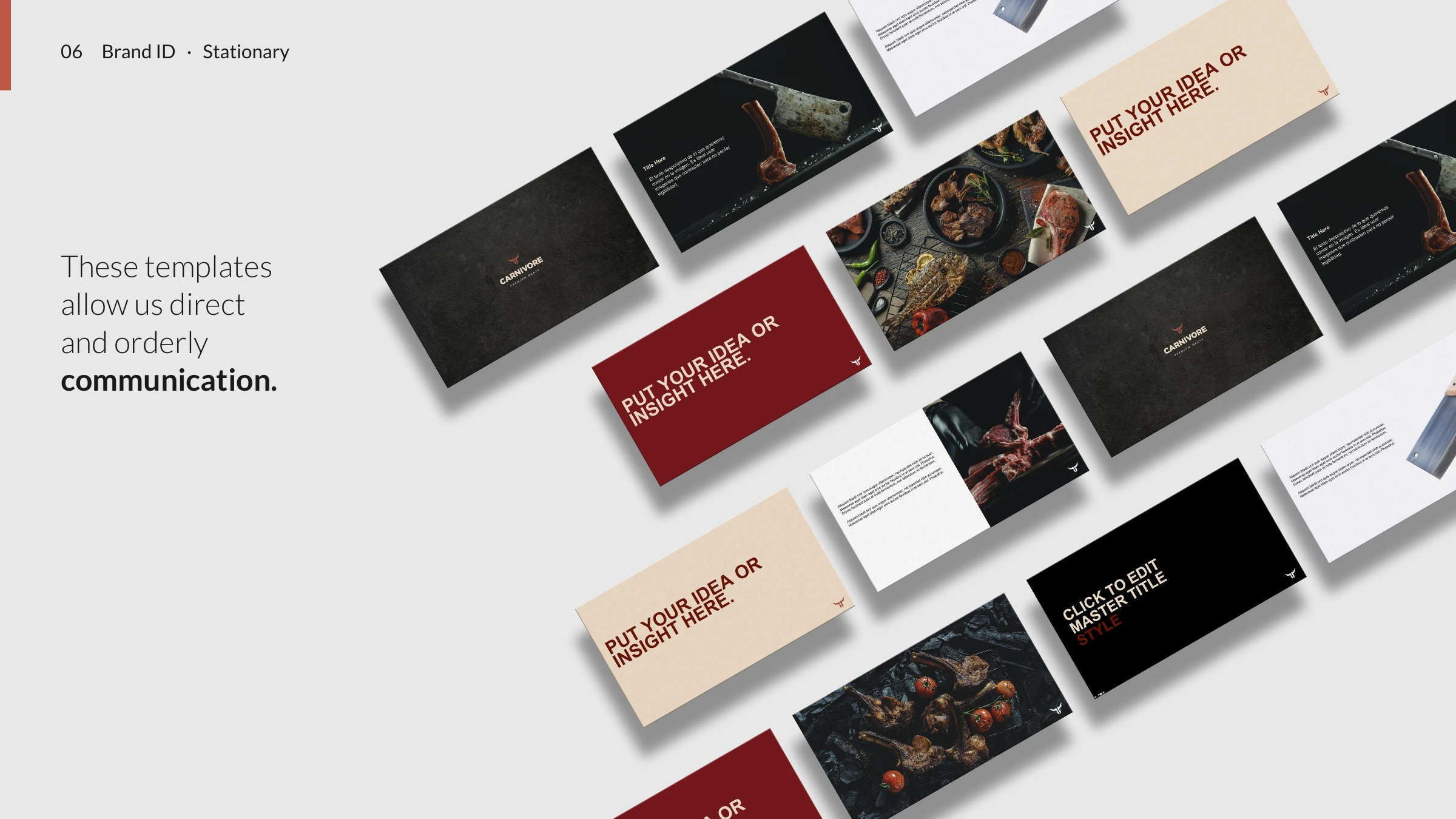 Carnivore communication templates