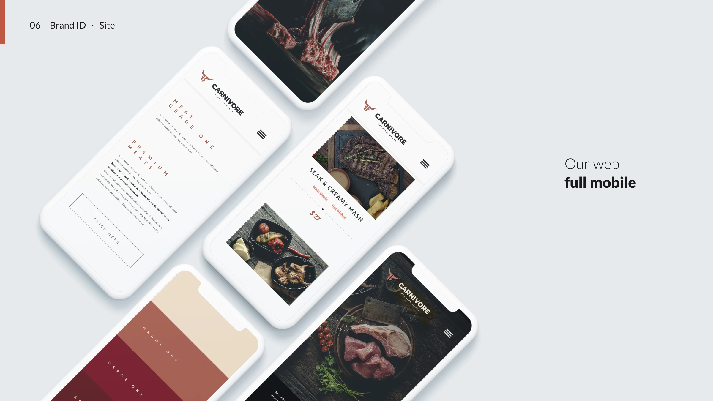 Carnivore website — full mobile