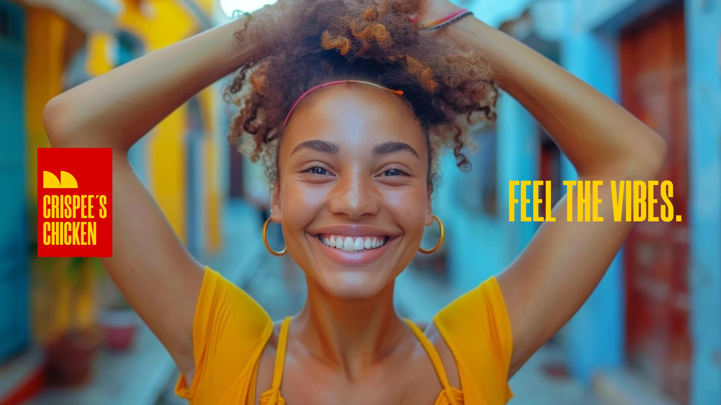 Feel the vibes — Crispee's Chicken lifestyle key visual