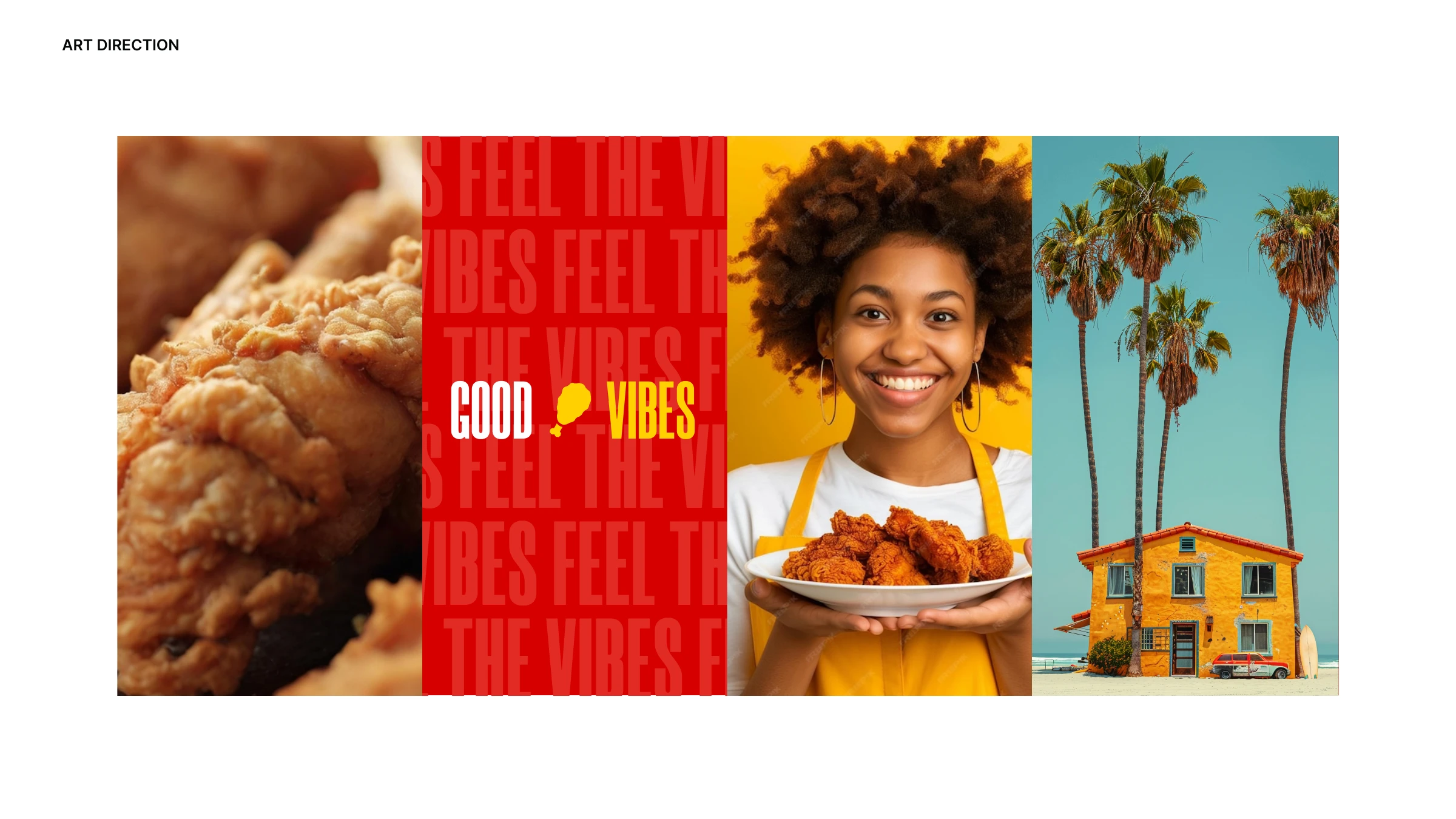Crispee's Chicken art direction — crispy food, good vibes, Cayman streets