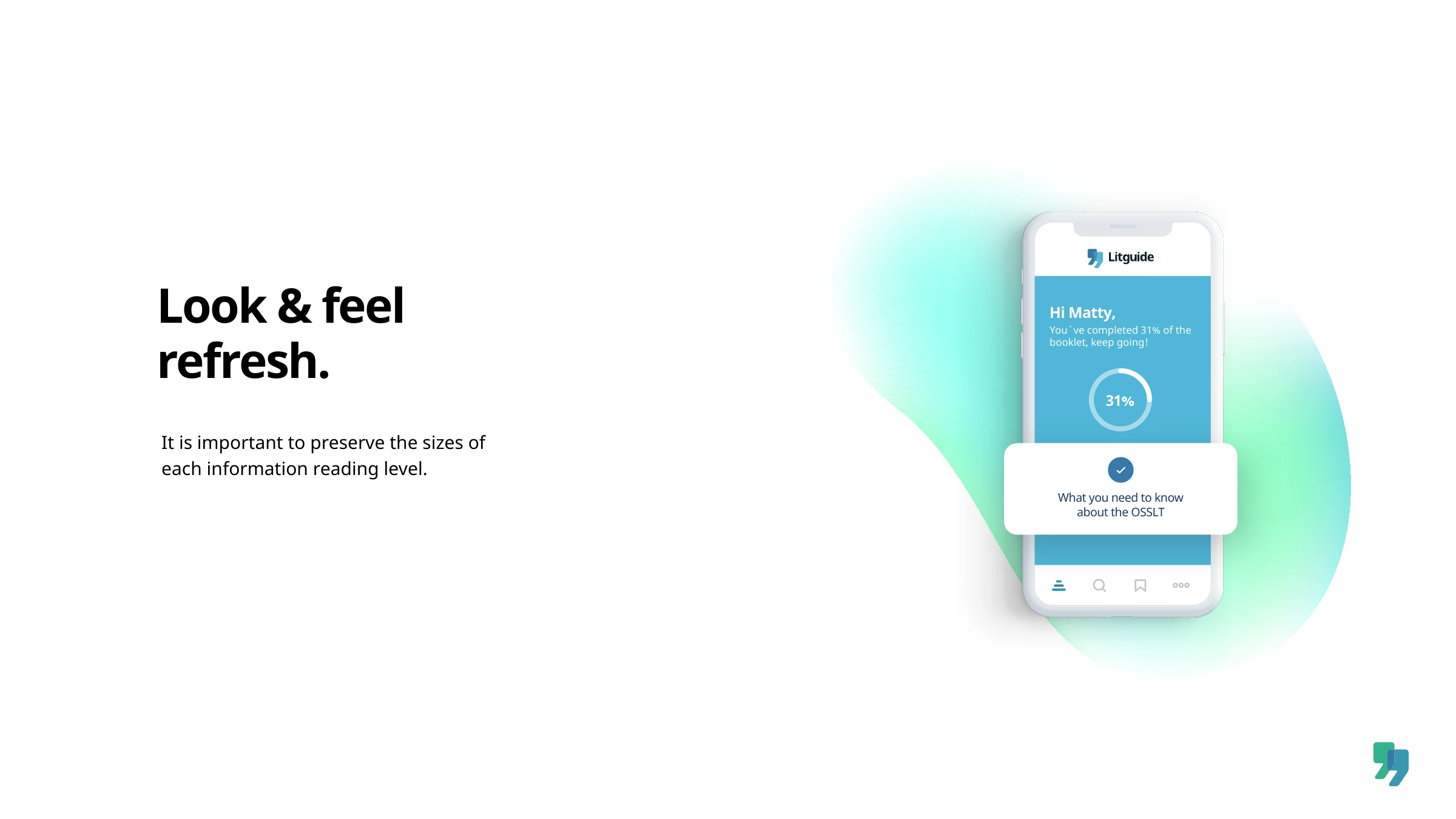 Look & feel refresh — the new Litguide key visual on phone