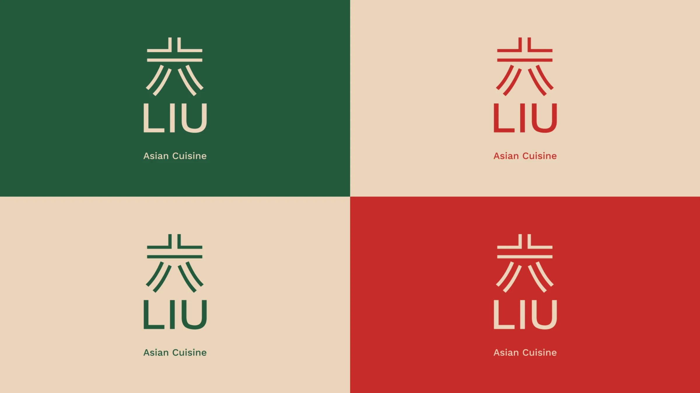 The LIU logo across green, dun and red backgrounds