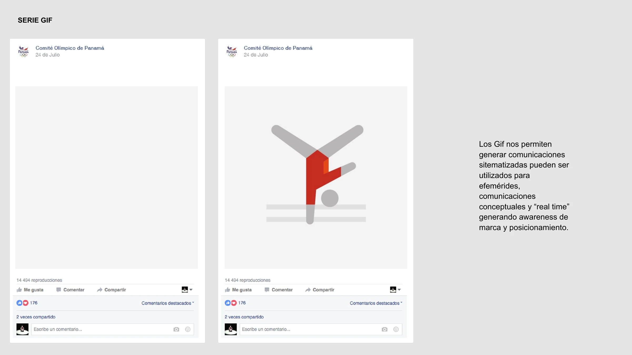 Serie GIF — animated posts for anniversaries, concepts and real-time moments to build brand awareness