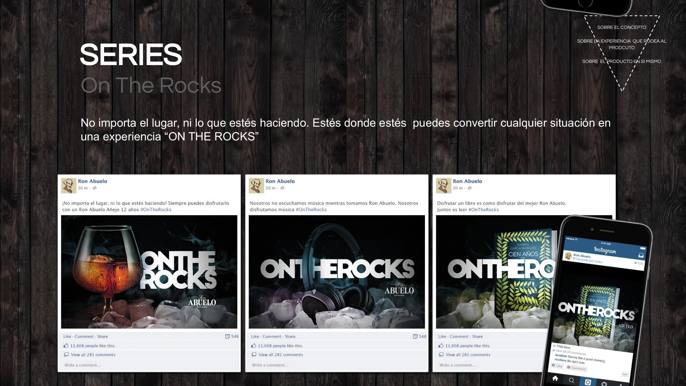 Series — On The Rocks: bold 'ON THE ROCKS' lifestyle posts