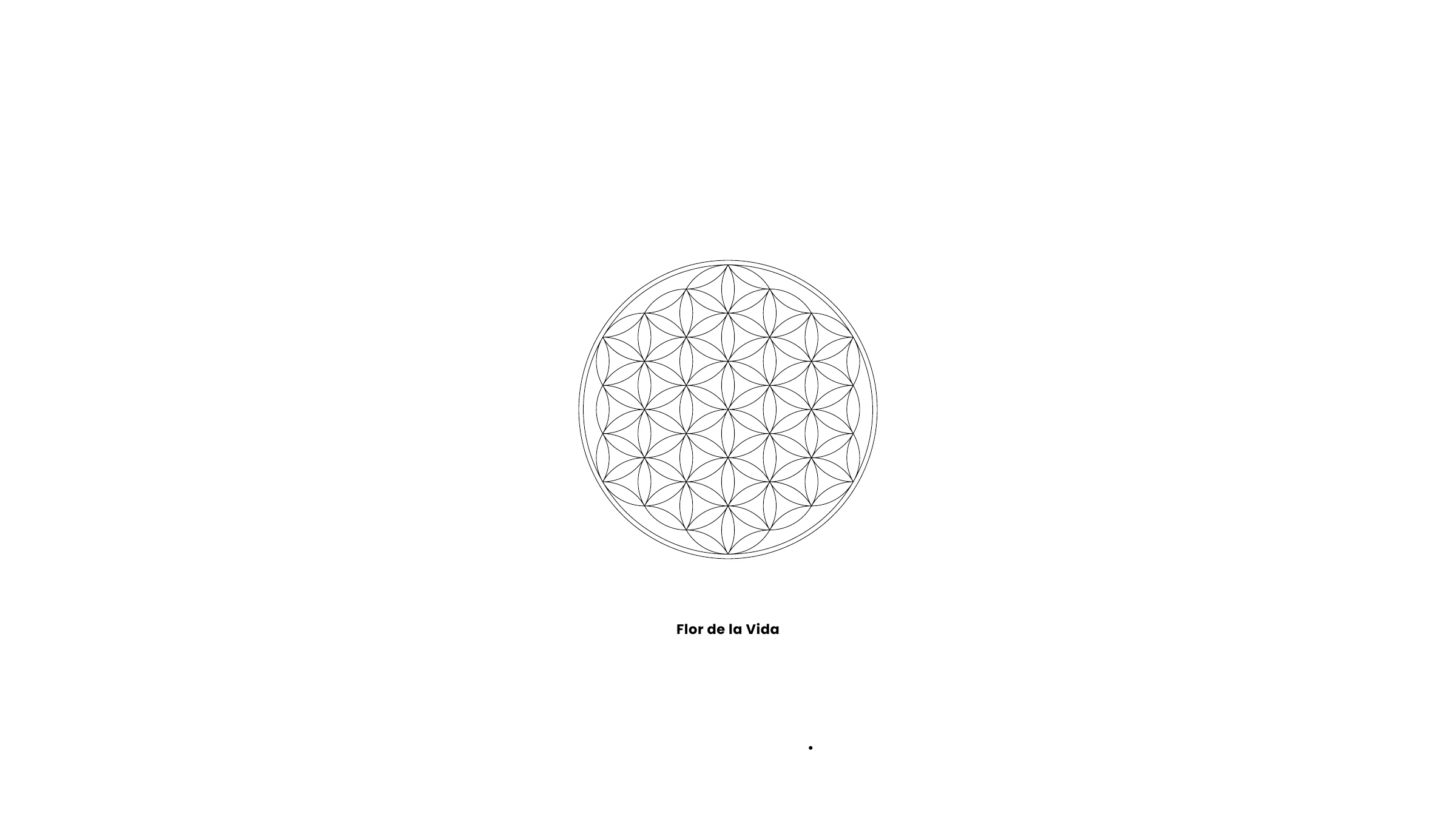 The Flower of Life — the sacred-geometry pattern the Statera mark is drawn from